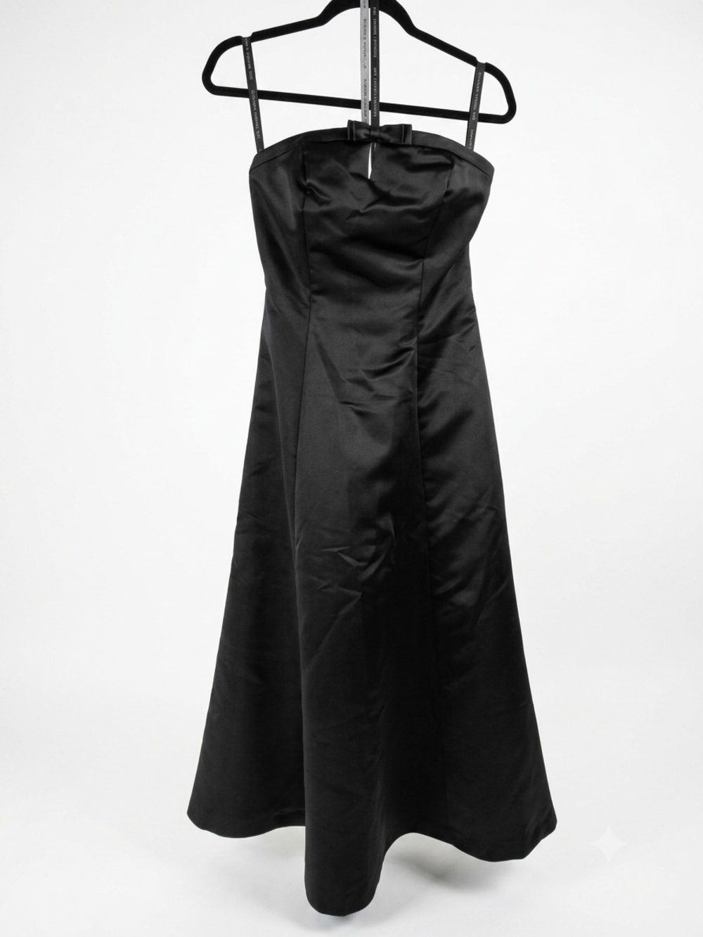 VTG Bill Levkoff Black Satin Lined Dress Size 4 Audrey Hepburn Vibes